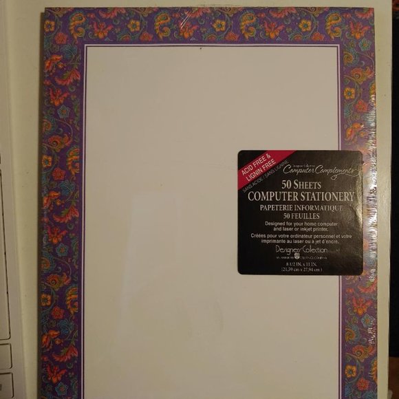 american greetings designers' collection computer stationery formal florentine - Picture 1 of 3